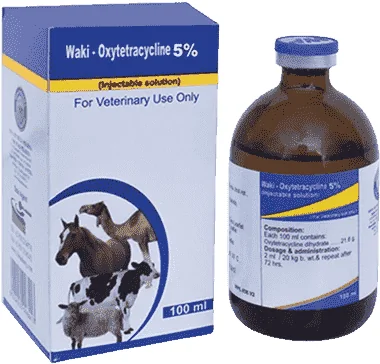 Waki-Oxytetracycline 5% — صورة عبوة المنتج البيطري