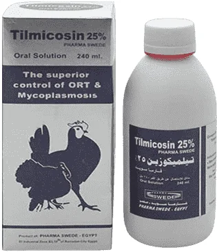 Tilmicosin 25% — صورة عبوة المنتج البيطري