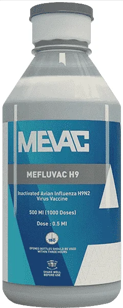 Mefluvac H9 — صورة عبوة المنتج البيطري
